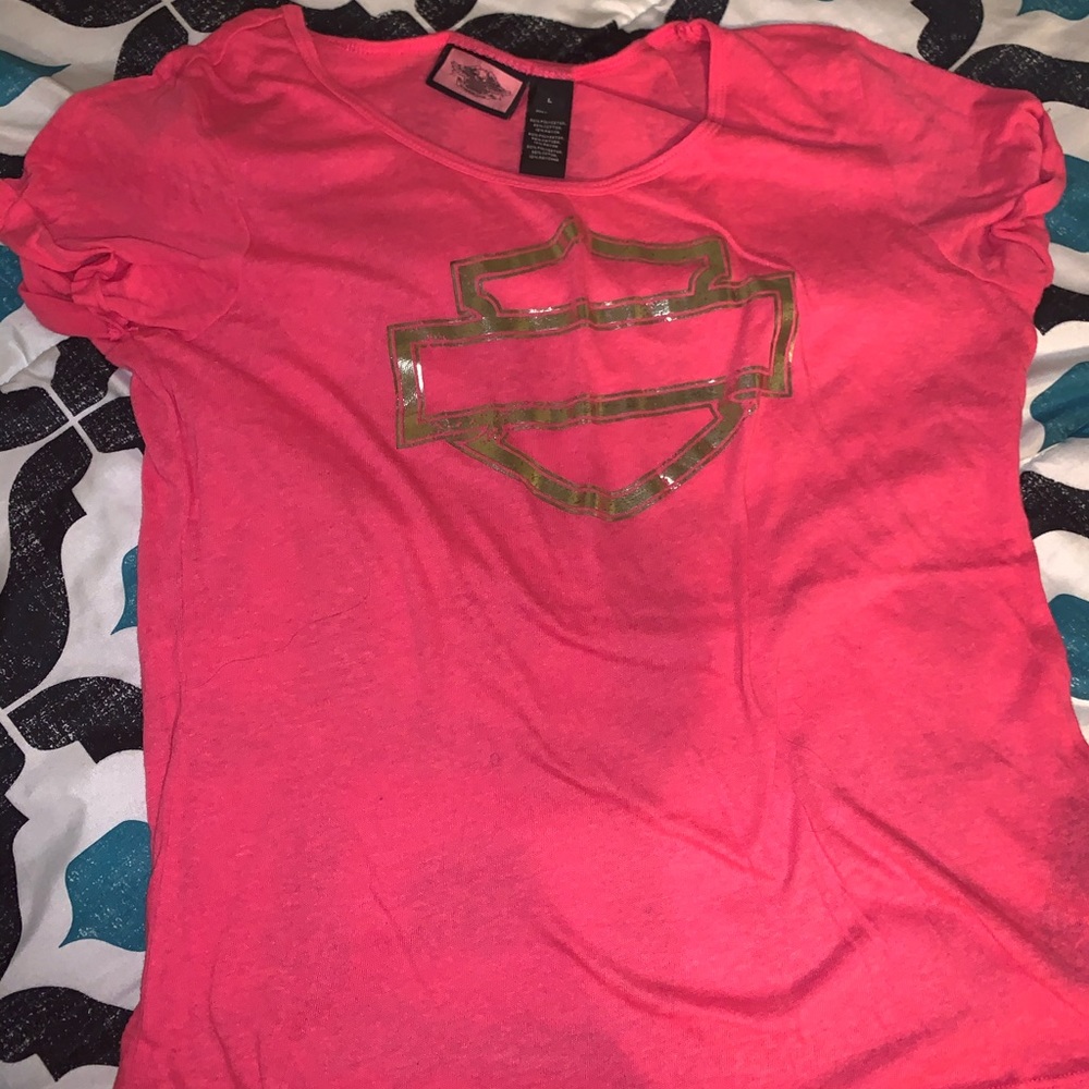 Pink Harley T Shirt